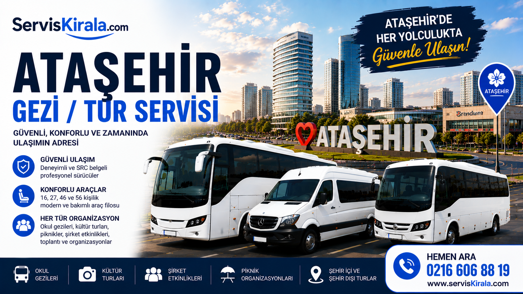 Ataşehir Gezi / Tur Servisi için servis taşımacılığı kapak görseli
