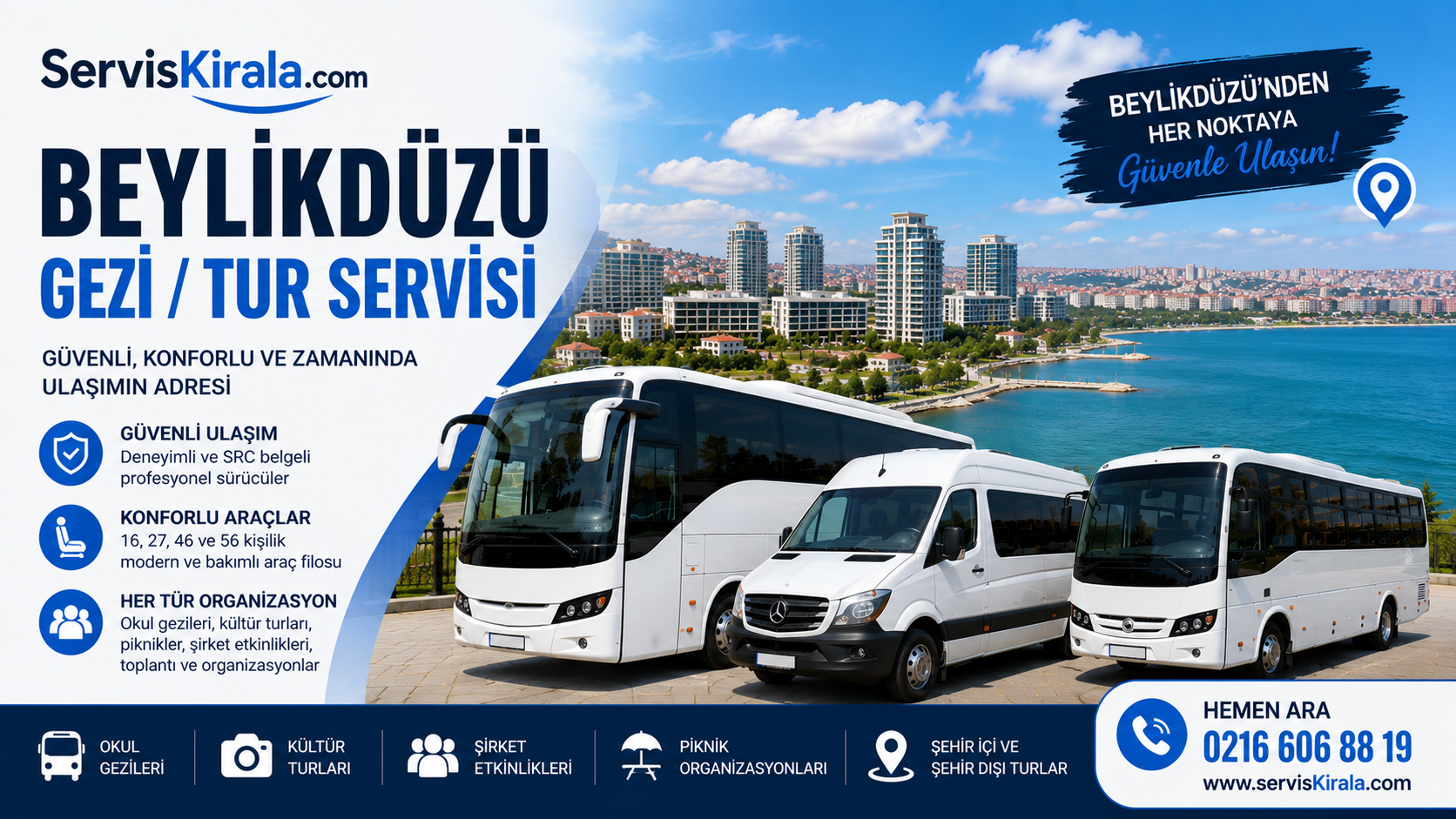 Beylikdüzü Gezi / Tur Servisi için servis taşımacılığı kapak görseli